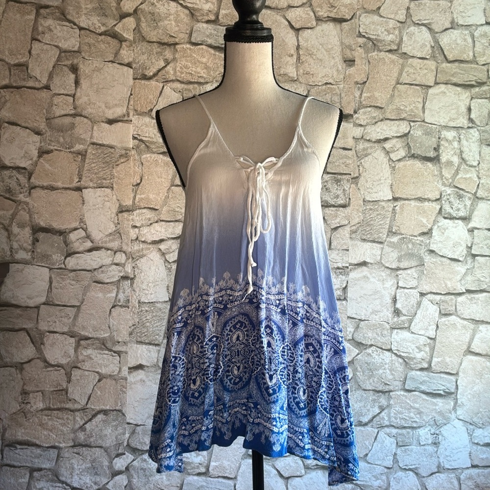 VENUS Blue Asymmetrical Sleeveless Camisole